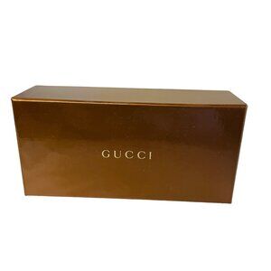 Gucci Empty Brown Rectangular Sunglasses Case 7" x 2 1/2"